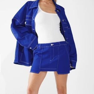 REVOLVE Royal Blue Mini Skirt